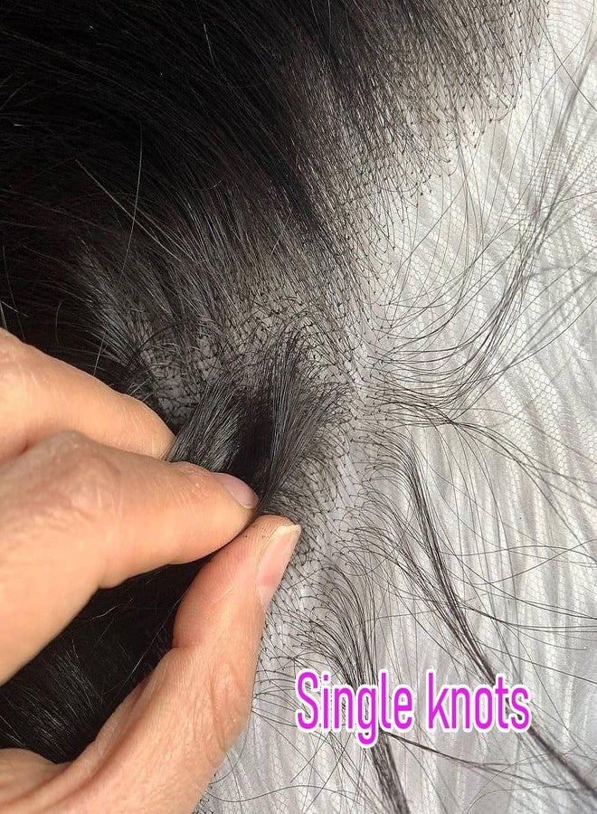 CHEEON 13x4 Transparent HD Lace Frontal 14 Inch Brazilian Deep Wave Lace Frontal Closure Human Hair 100% Unprocessed Virgin Human Hair Frontals Pre Plucked with Baby Hair 150% Density Natural Black - Image 5